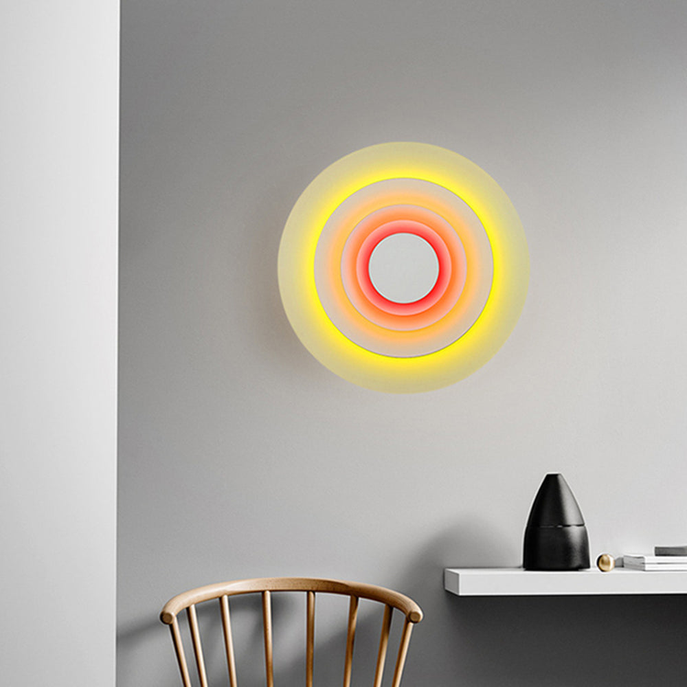 Harin Applique Murale Moderne Multicolore. Rose/Bleu/Jaune. Salon-Luire