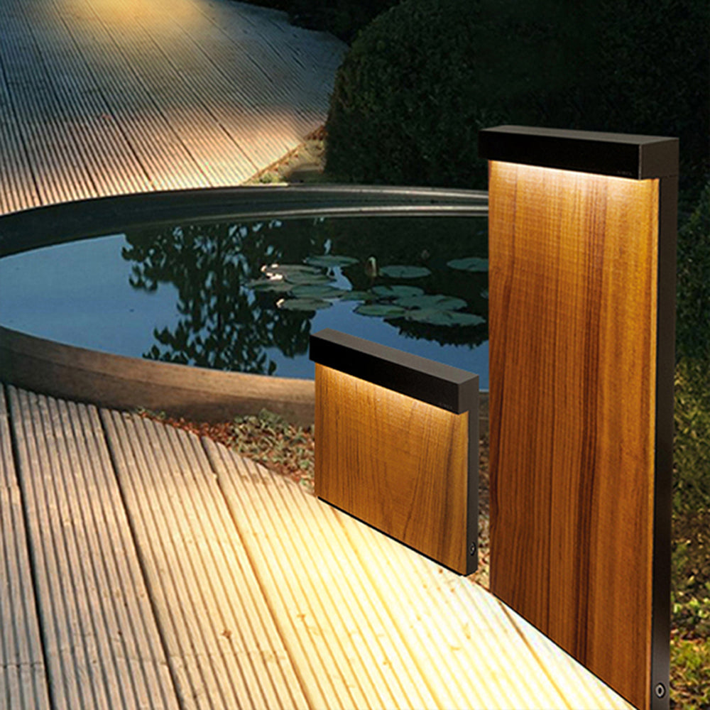 Tostel Extérieure Géométrique Minimaliste. Métal. Bois. Extérieur-Luire