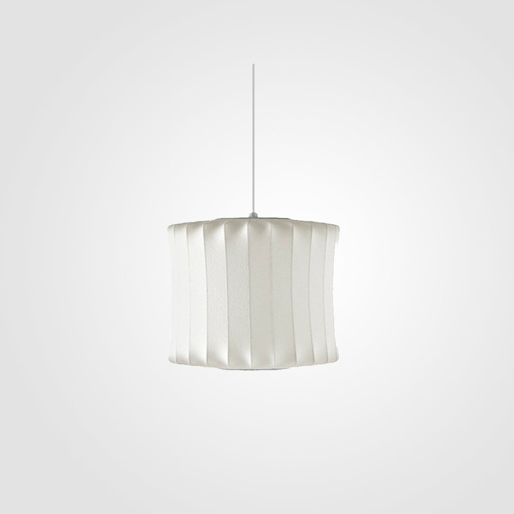 Eronar Suspension Vintage. Métal/Tissu. Blanc. Bar-Luire