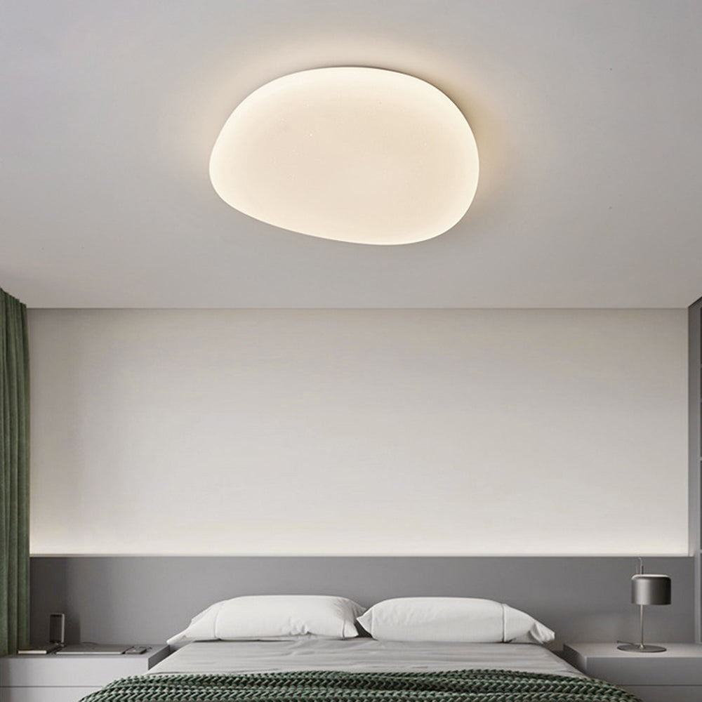 Sorexar Plafonnier Galet Moderne Blanc. Salon-Luire
