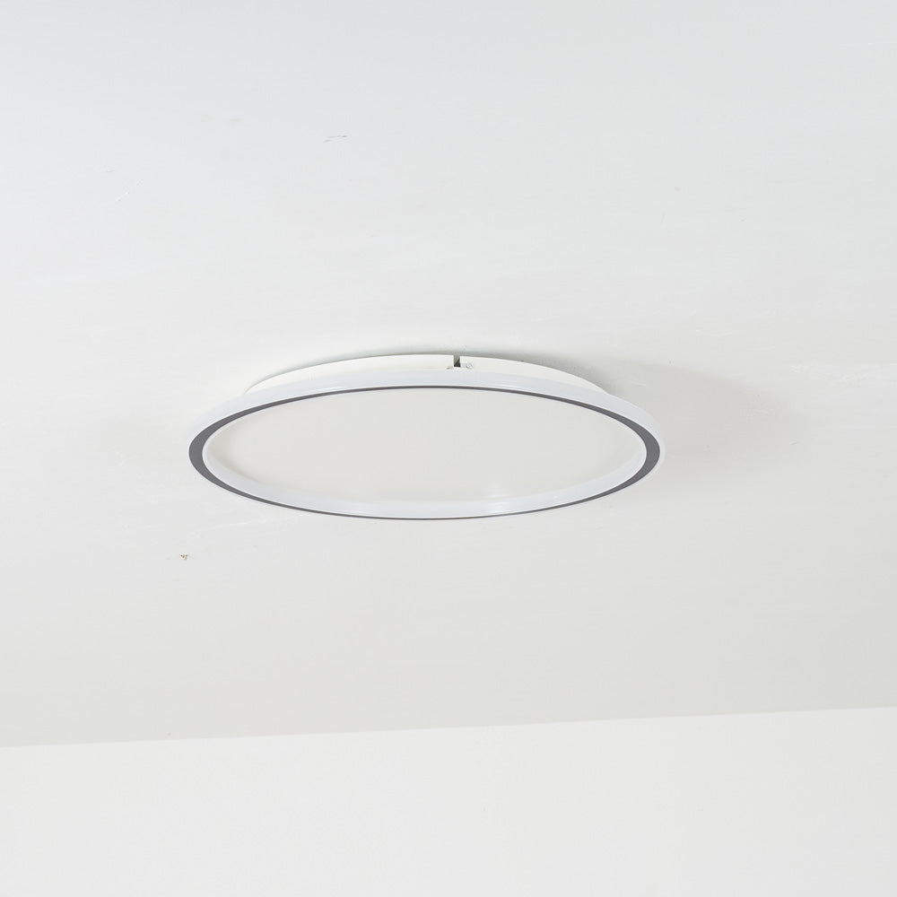 Eluxor Plafonnier Rond ModerneBlanc/Noir. Salon-Luire