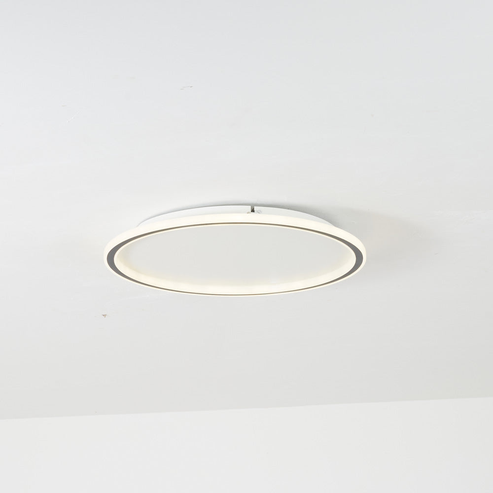 Eluxor Plafonnier Rond ModerneBlanc/Noir. Salon-Luire