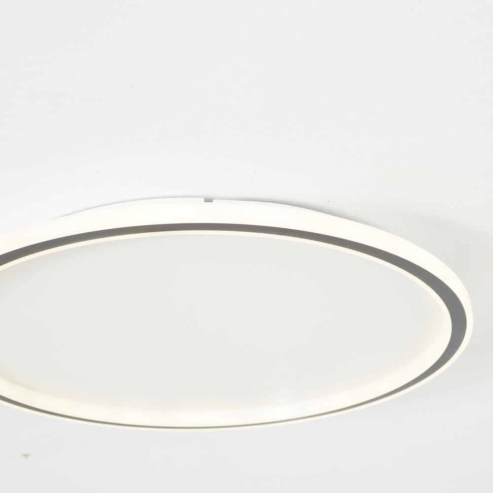 Eluxor Plafonnier Rond ModerneBlanc/Noir. Salon-Luire