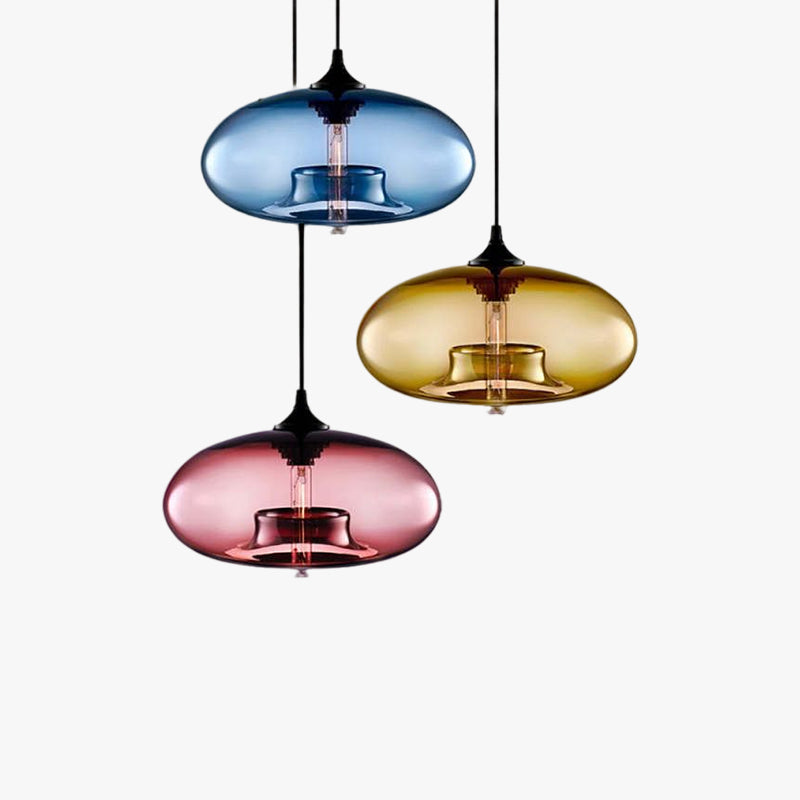 Nostel Lampes Suspendues en Verre Modernes Nordiques Chambre à Coucher-Luire