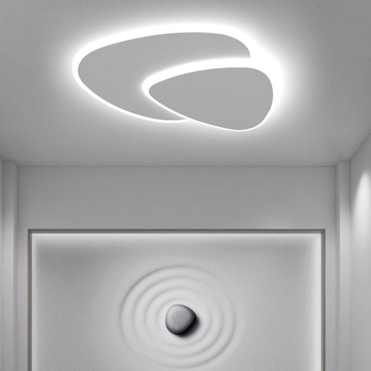 Seronix Plafonnier Triangle Moderne Blanc Salon-Luire