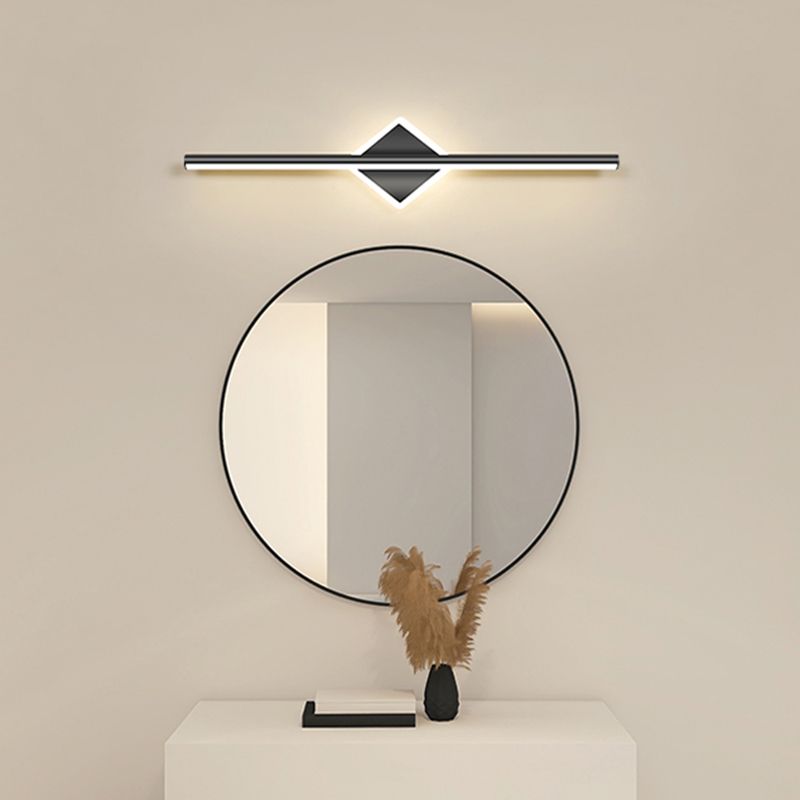 Nexorix Applique Murale Ronde/Carrée Moderne Noir/Or. Salle de Bain-Luire