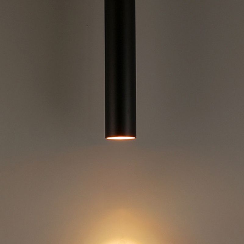Vostel Suspension Cylindre Moderne. Métal. Noir. Salon-Luire