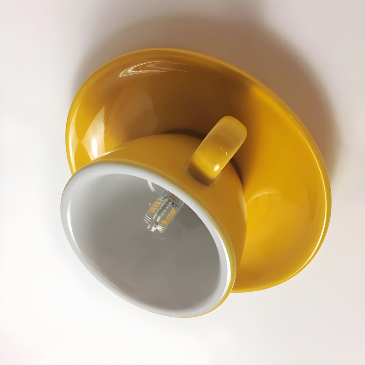 Kevelor Moderne Tasses à Café Céramique Plafonnier Bleu/Rose/Jaune-Luire