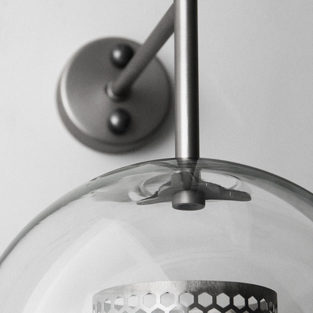 Borin Applique Murale Globe Vintage Cuivre/Argent. Salle de Bain-Luire
