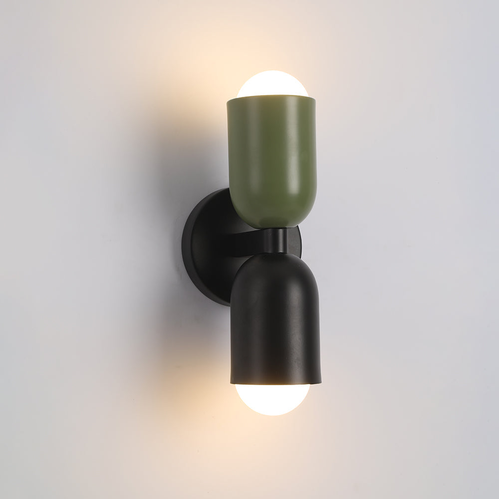 Zareno Applique Murale Cylindre Scandinave Métal Coloré Salon-Luire
