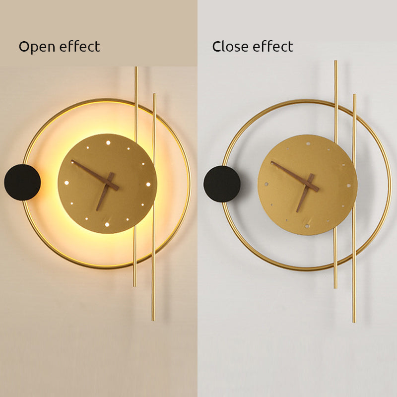 Rorin Applique Murale Led Moderne. Chambre. Noire/Or-Luire