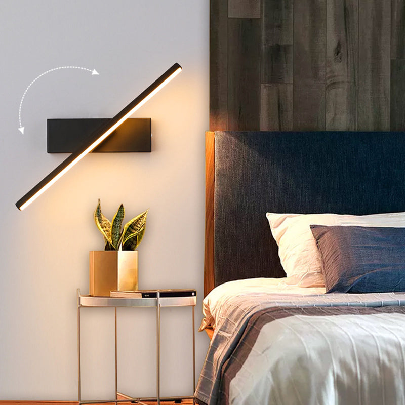 Lexta Applique Murale Linéaire Moderne Noir/Blanc. Salon-Luire