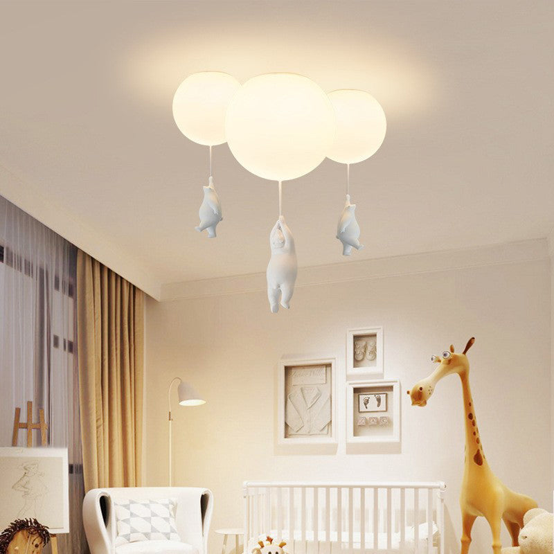Novenel Bear Balloon Suspension/ Plafonnier Ballon Moderne Résine Chambre-Luire
