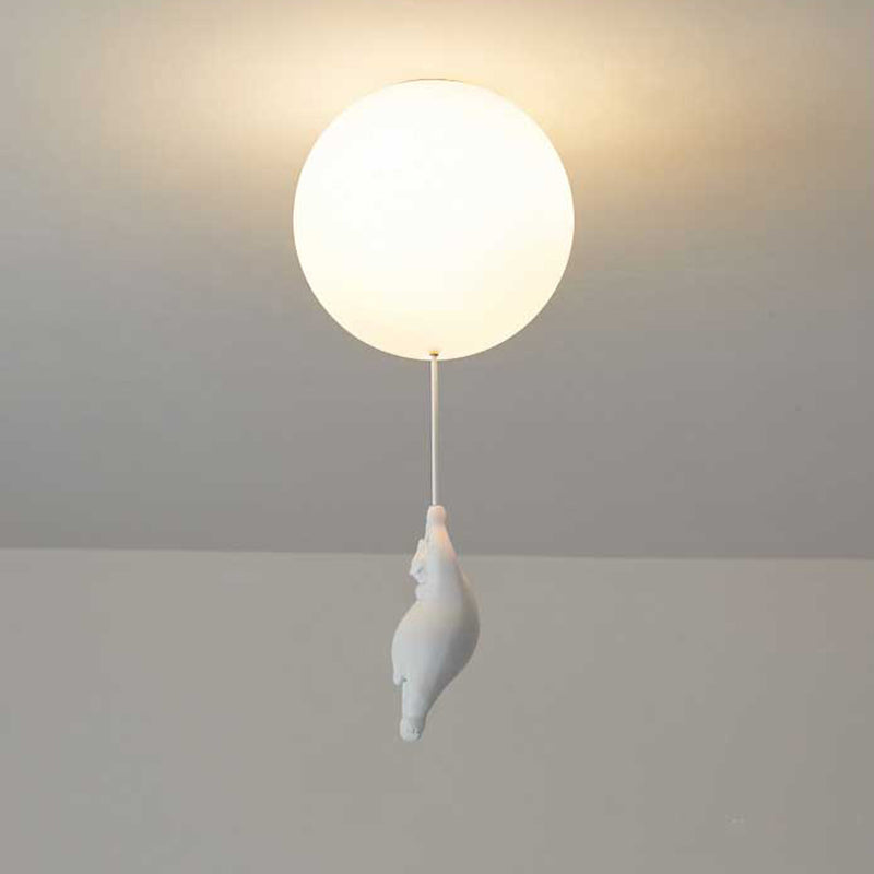 Novenel Bear Balloon Suspension/ Plafonnier Ballon Moderne Résine Chambre-Luire