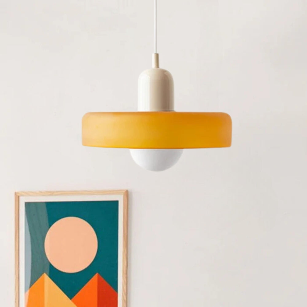 Ravelix Suspension Ronde Vintage Verre Salon-Luire