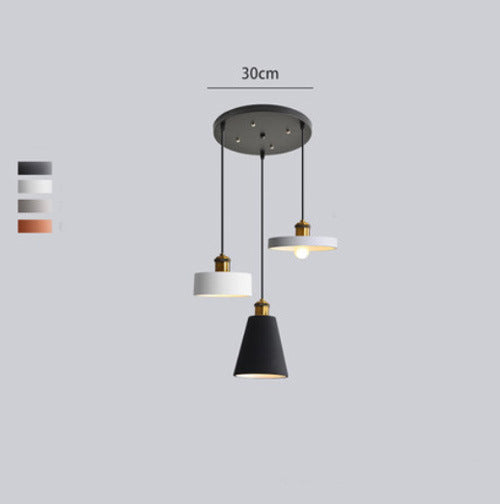 Astel Luminaires Suspension Nordique Blanc/Orange/Noir/Gris. Salon-Luire