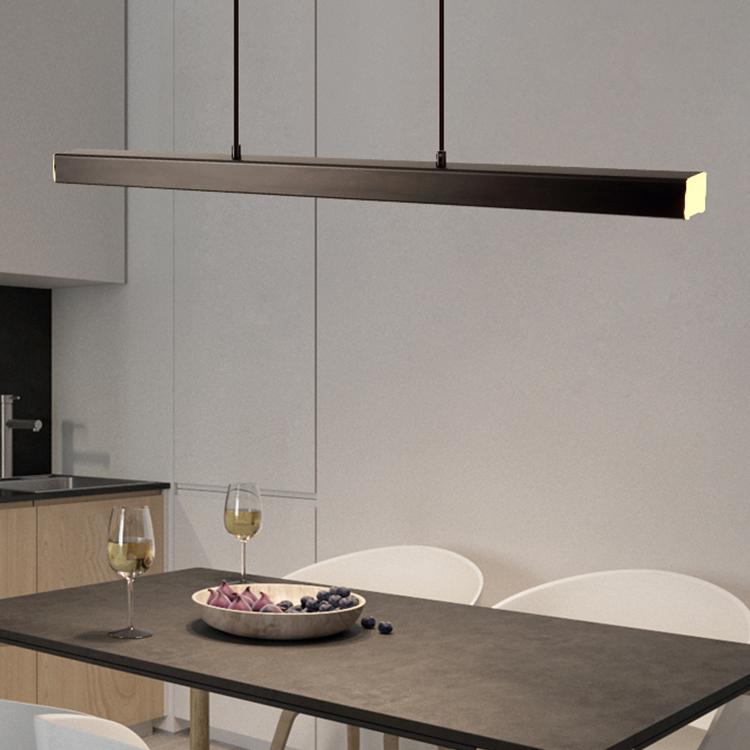 Xorin Suspension Linéaire Moderne Noir/Marron Salon-Luire
