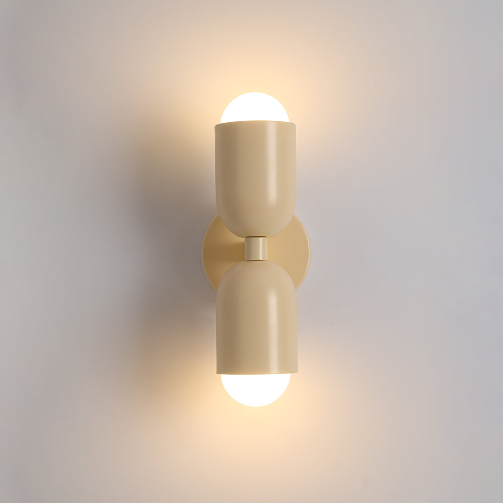 Zareno Applique Murale Cylindre Scandinave Métal Coloré Salon-Luire