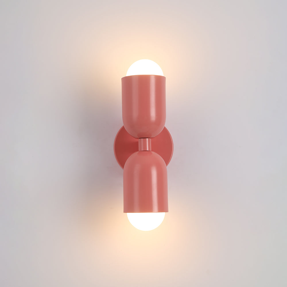 Zareno Applique Murale Cylindre Scandinave Métal Coloré Salon-Luire