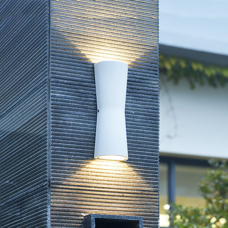 Merin Applique Murale Torche Moderne Noir/Blanc. Balcon-Luire