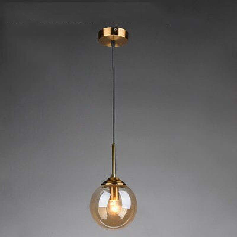 Mavar Luminaires Suspension Verre Transparent Ambre-Luire