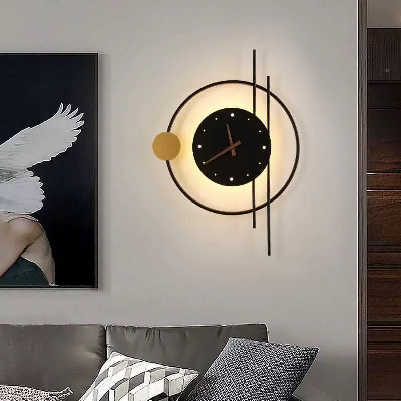 Rorin Applique Murale Led Moderne. Chambre. Noire/Or-Luire