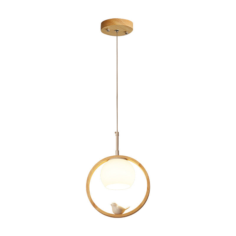 Nerinor Suspension Rond Nordique. Bois/Métal. Bois. Chambre-Luire