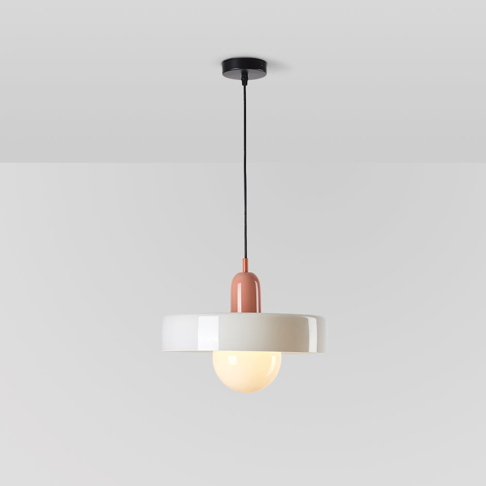 Ravelix Suspension Ronde Vintage Verre Salon-Luire