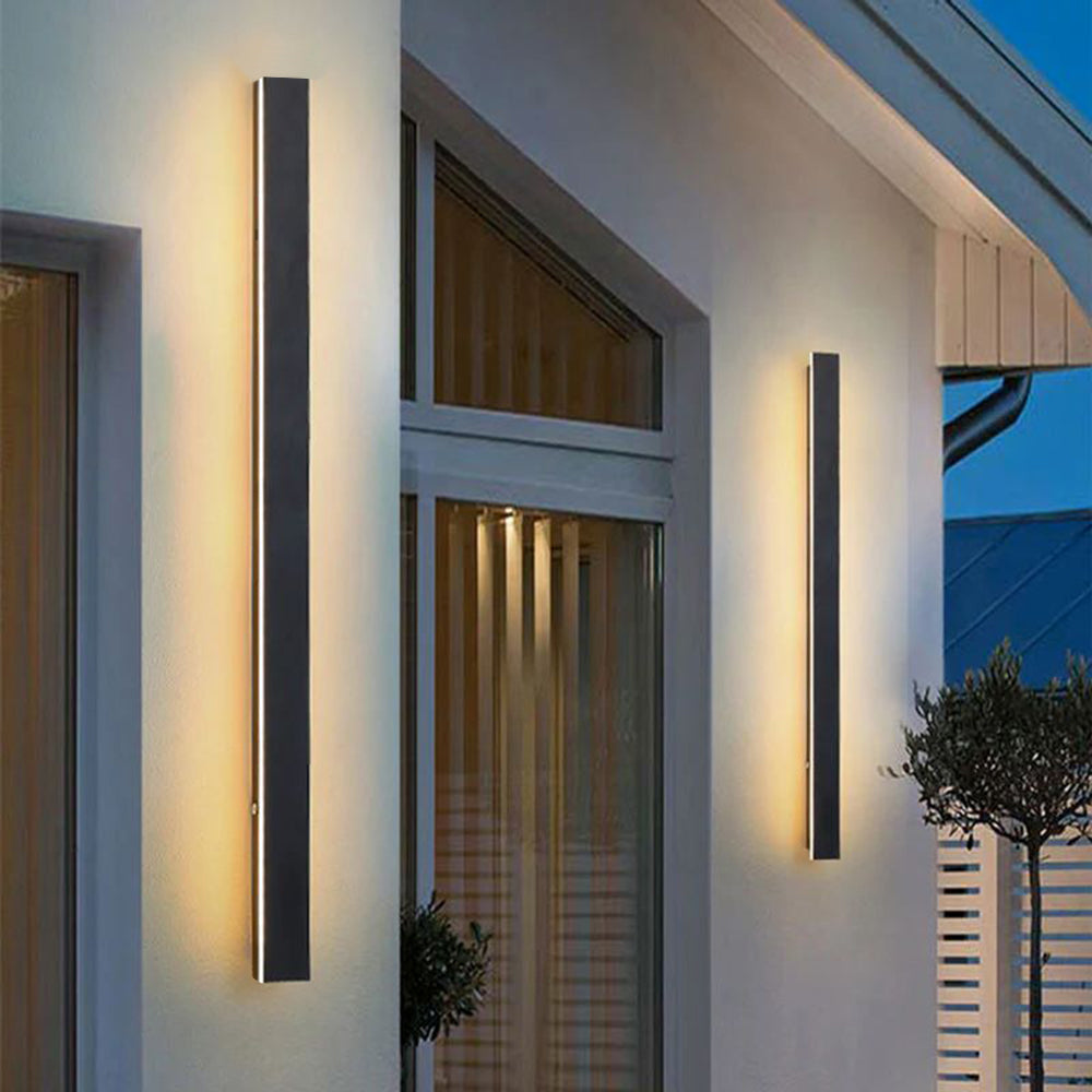 Nazen Applique Murale Extérieur LED Étanche Minimaliste Métal Cour-Luire