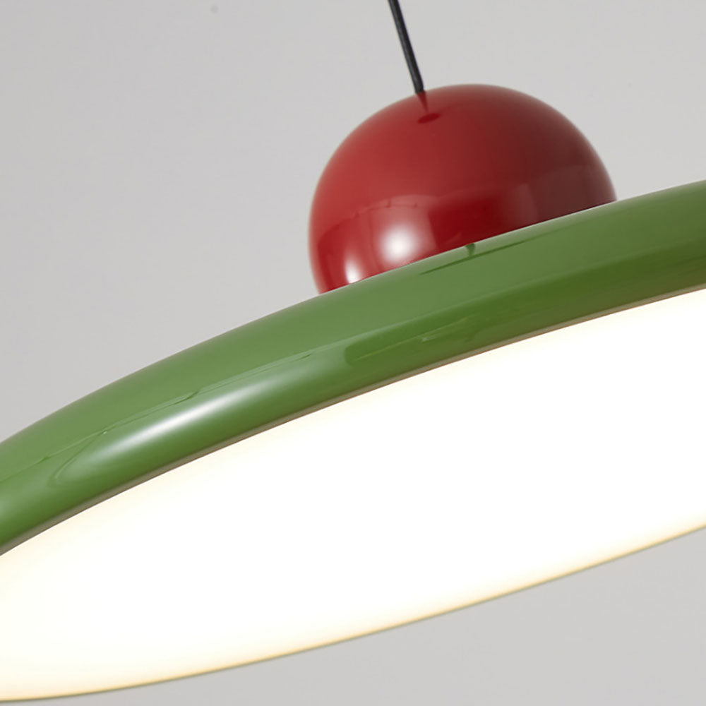 Divin Suspension Nordique Soucoupe Volante Rouge/Crème/Vert-Luire