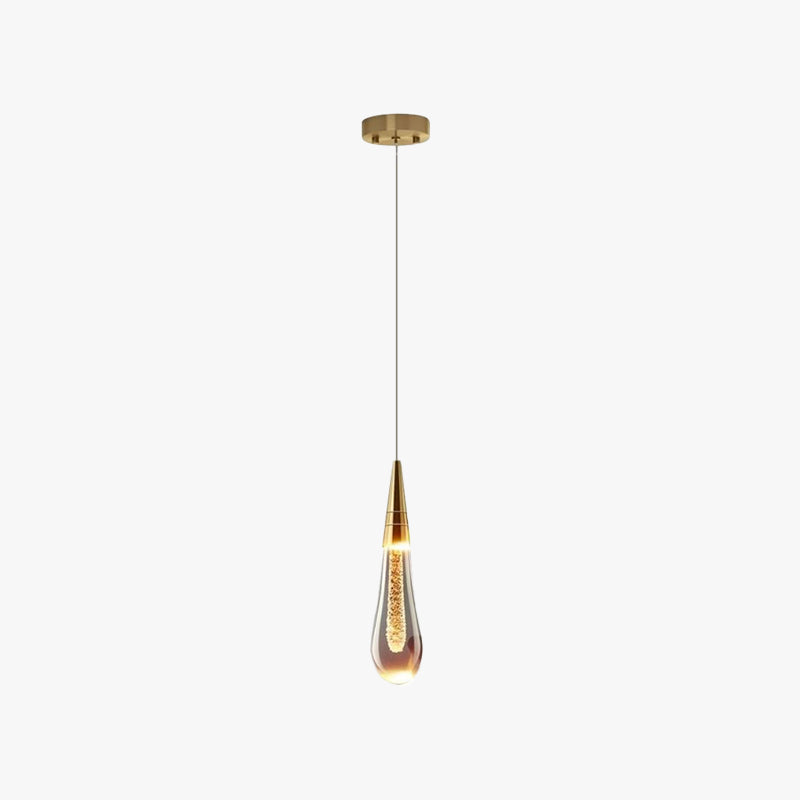 Aroven Suspension Goutte Design Doré Salon-Luire