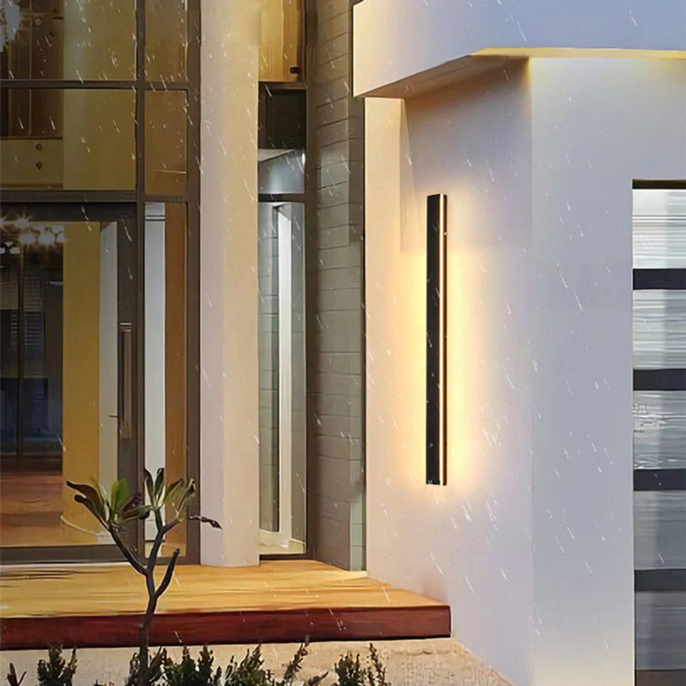 Nazen Applique Murale Extérieur LED Étanche Minimaliste Métal Cour-Luire