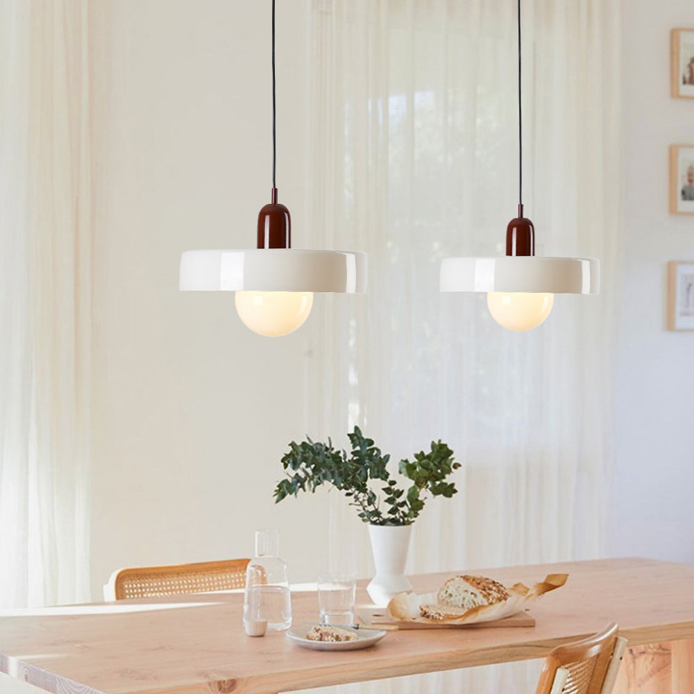 Ravelix Suspension Ronde Vintage Verre Salon-Luire