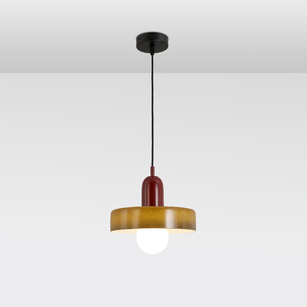Ravelix Suspension Ronde Vintage Verre Salon-Luire