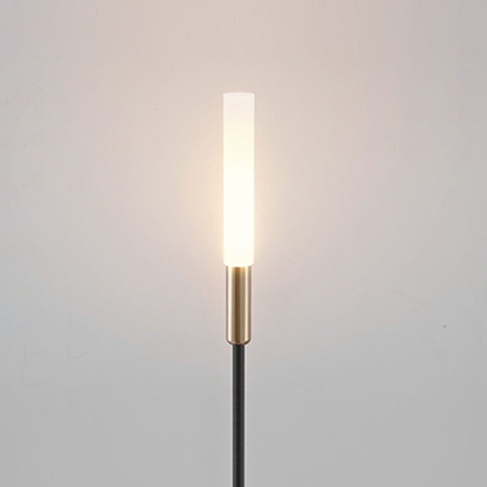 Lominex Borne Extérieure Roseau Moderne Noir Allée-Luire