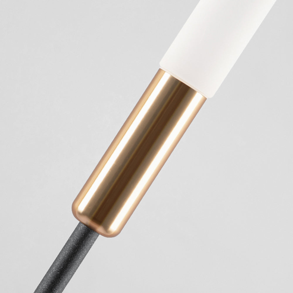 Lominex Borne Extérieure Roseau Moderne Noir Allée-Luire