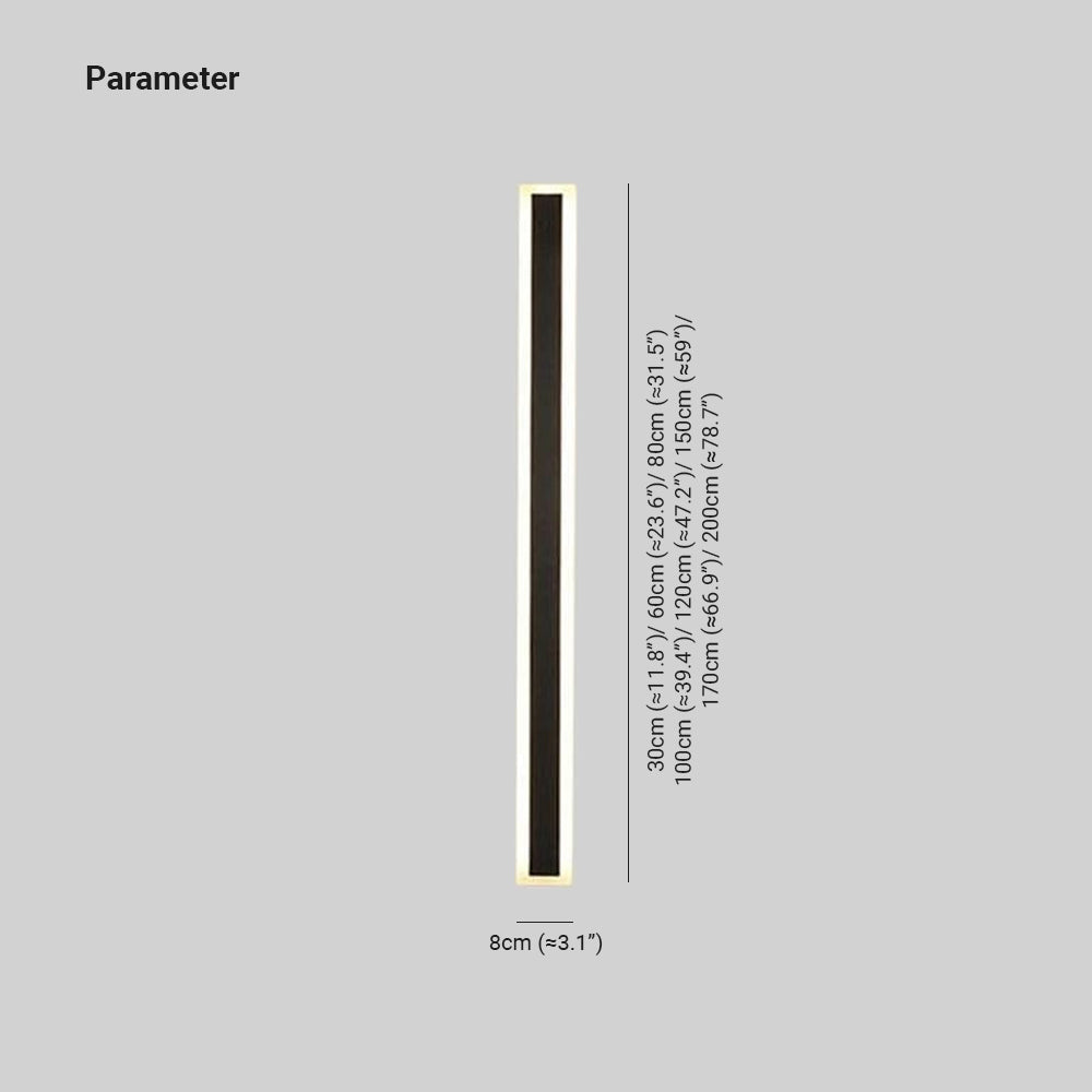 Rivin Moderne LED Applique Murale Extérieure Noir-Luire