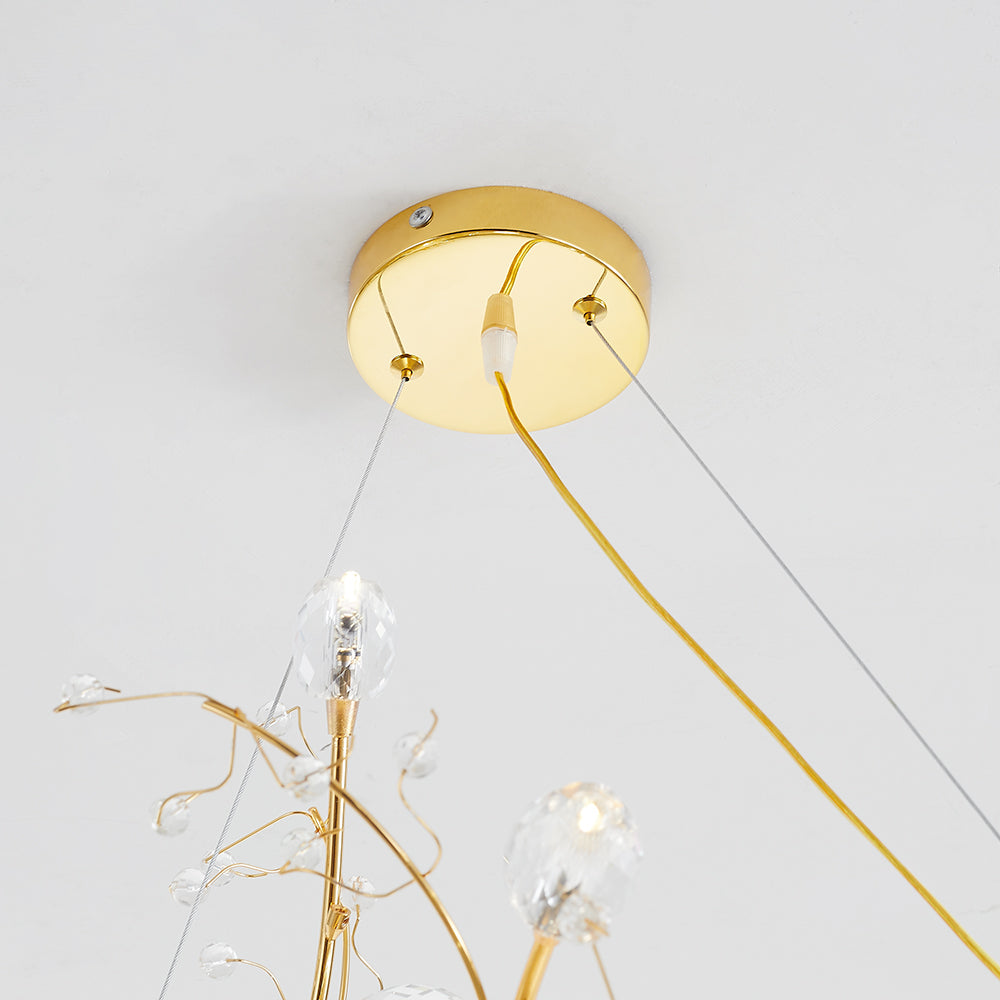 Halen Art Suspension Cristal Salon Chambre à Coucher-Luire