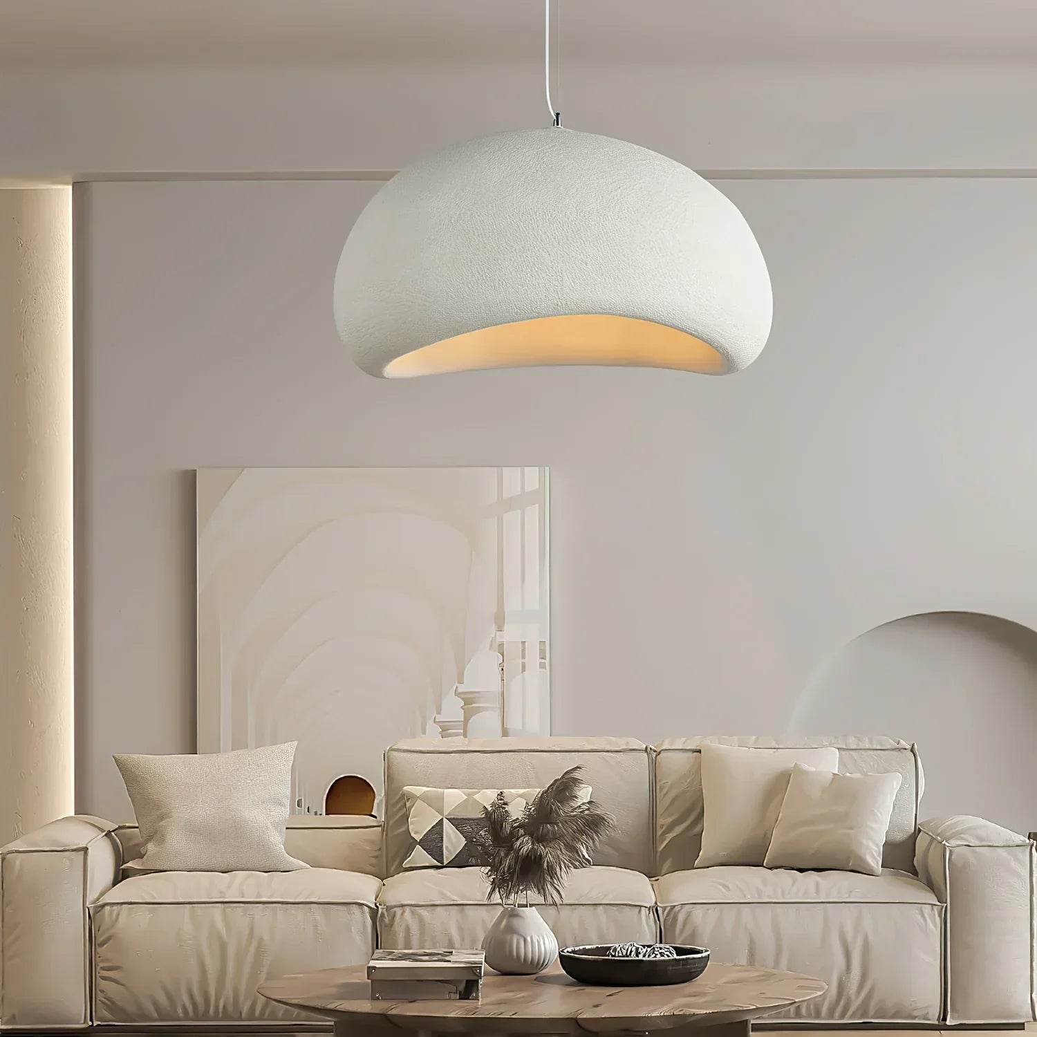 Derox Suspension Nuage Nordique Gris/Blanc/Bleu Salon-Luire