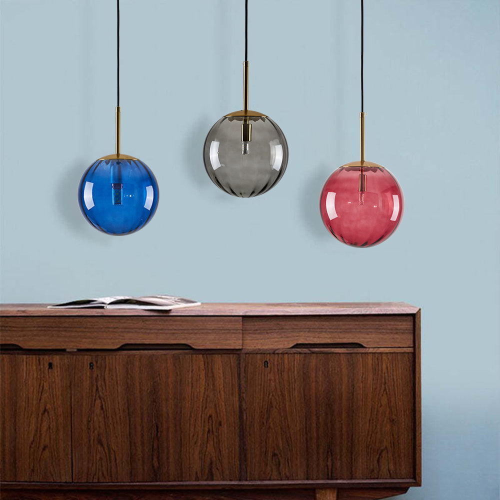 Sevenel Suspension Boule Moderne Métal/Verre-Luire