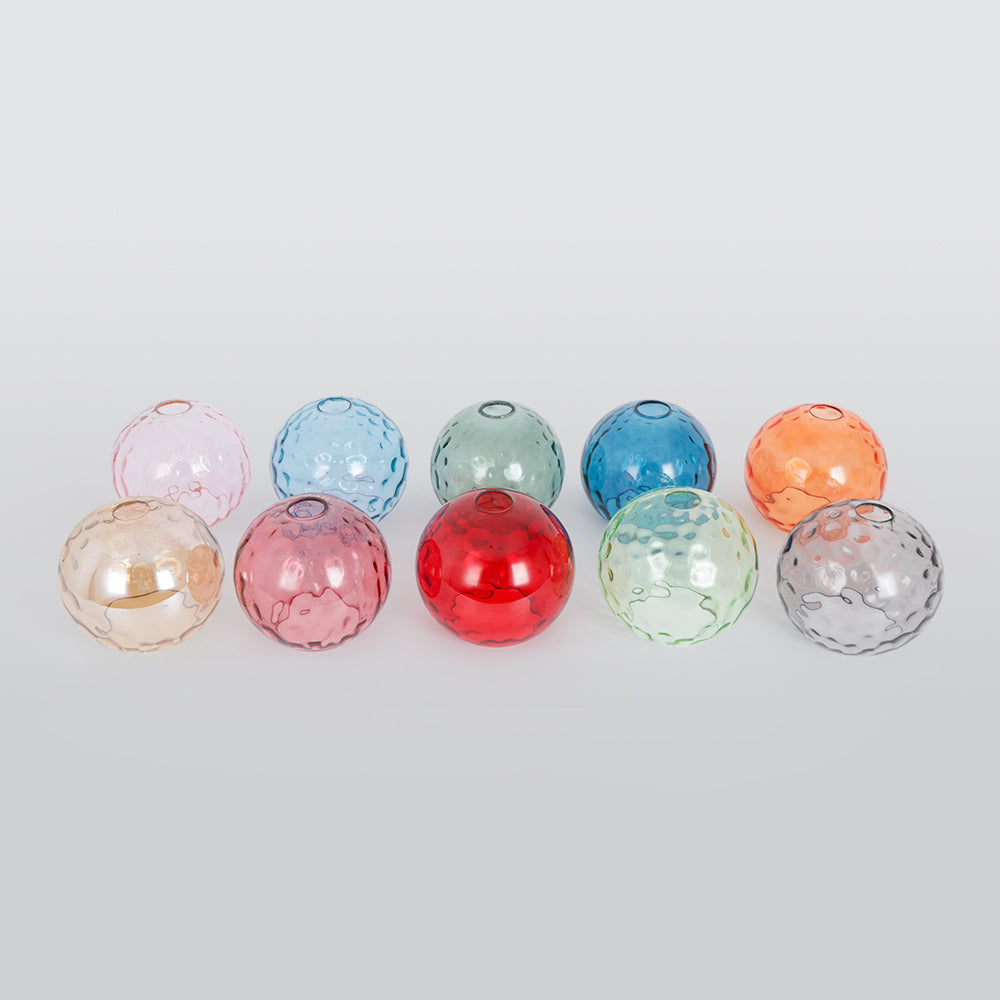 Vevenel Water Ripple Suspension Boule Moderne Verre Rouge/Vert/Bleu Salon-Luire