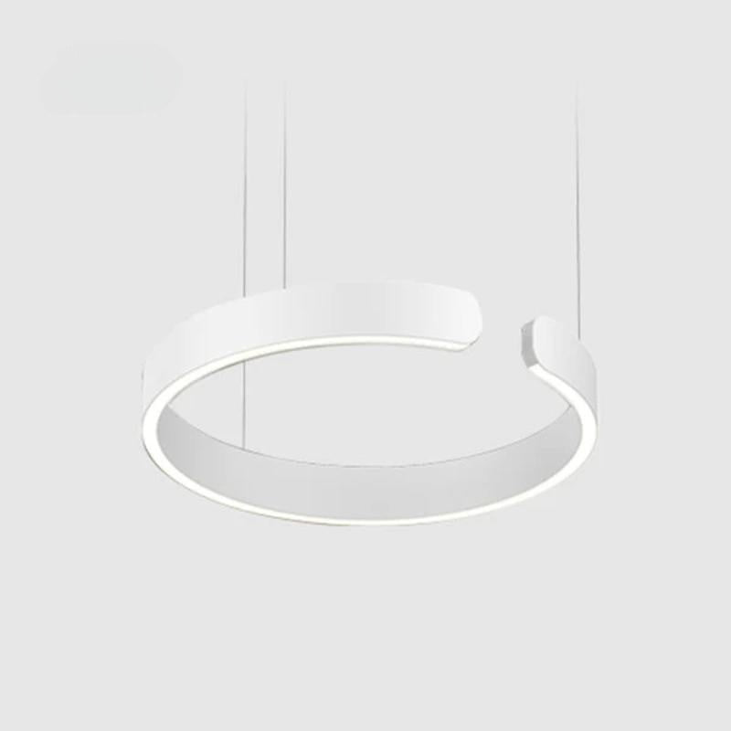 Ravelin Suspension Cercle Noir/Or Rose Salon/Chambre à Coucher-Luire