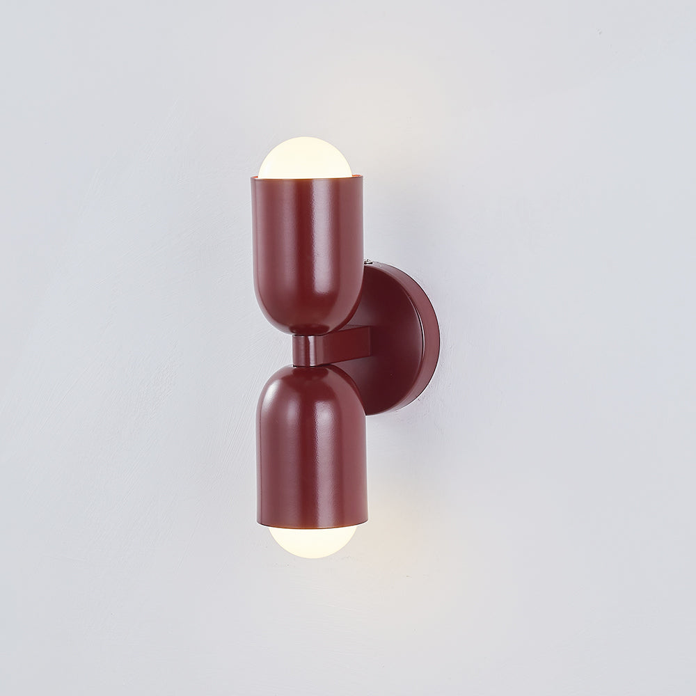 Zareno Applique Murale Cylindre Scandinave Métal Coloré Salon-Luire