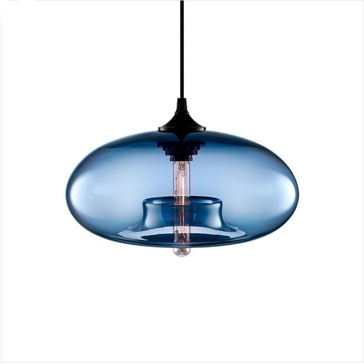 Nostel Lampes Suspendues en Verre Modernes Nordiques Chambre à Coucher-Luire