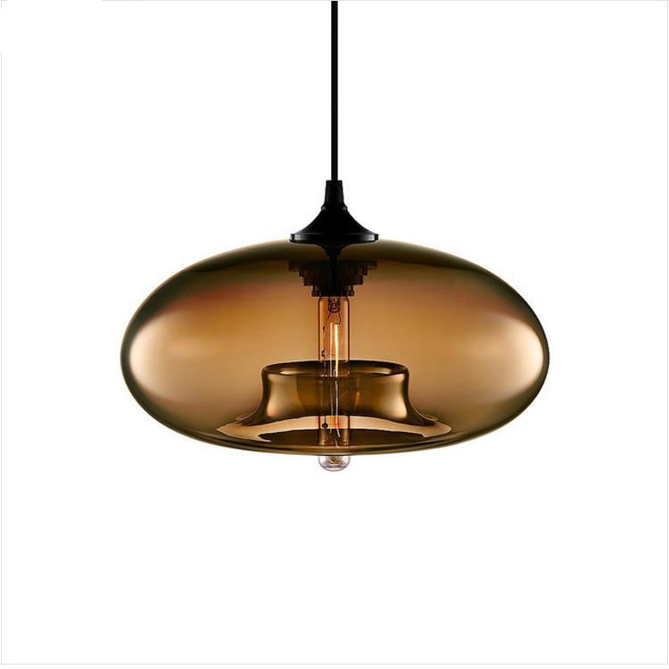 Nostel Lampes Suspendues en Verre Modernes Nordiques Chambre à Coucher-Luire