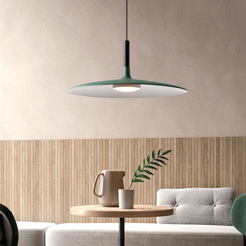 Luxar Suspension Ronde Nordique Blanc/Noir/Gris Claire/Armée Verte-Luire