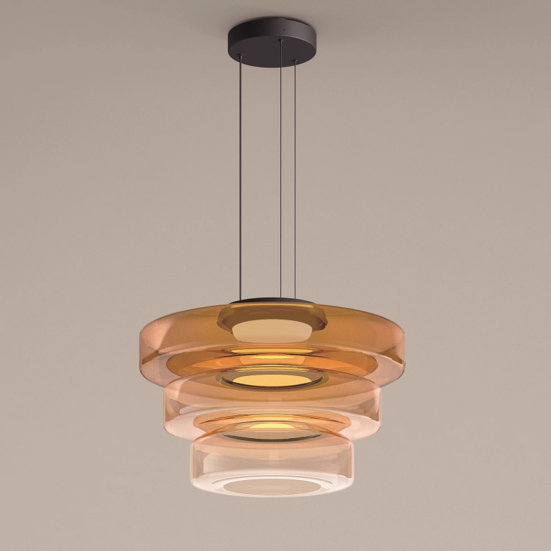 Virixor Suspension Moderne Verre Métal Cuisine Salon-Luire