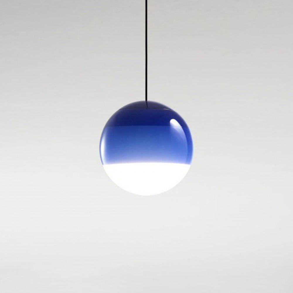 Vioxa Suspension Bulle Moderne Verre. Noir/Gris/Bleu/Rose. Salon-Luire