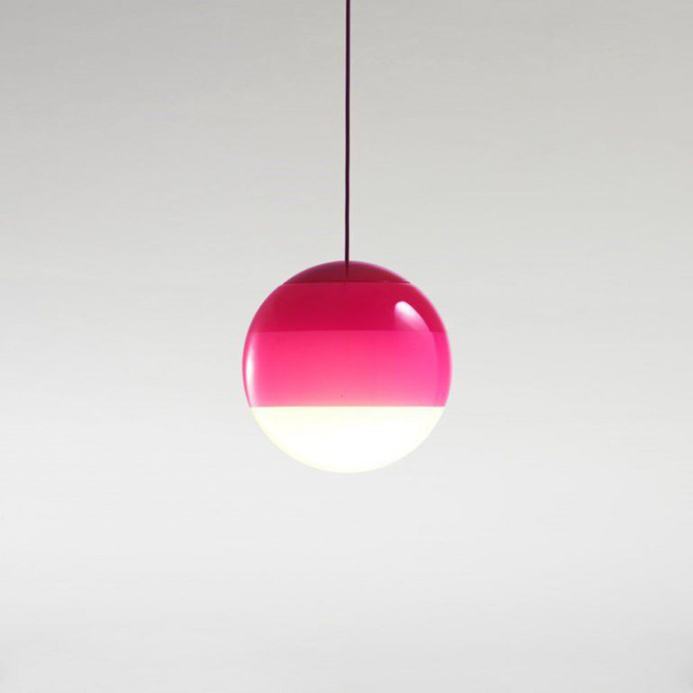 Vioxa Suspension Bulle Moderne Verre. Noir/Gris/Bleu/Rose. Salon-Luire