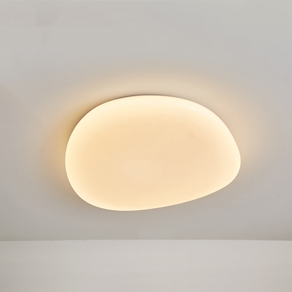 Sorexar Plafonnier Galet Moderne Blanc. Salon-Luire